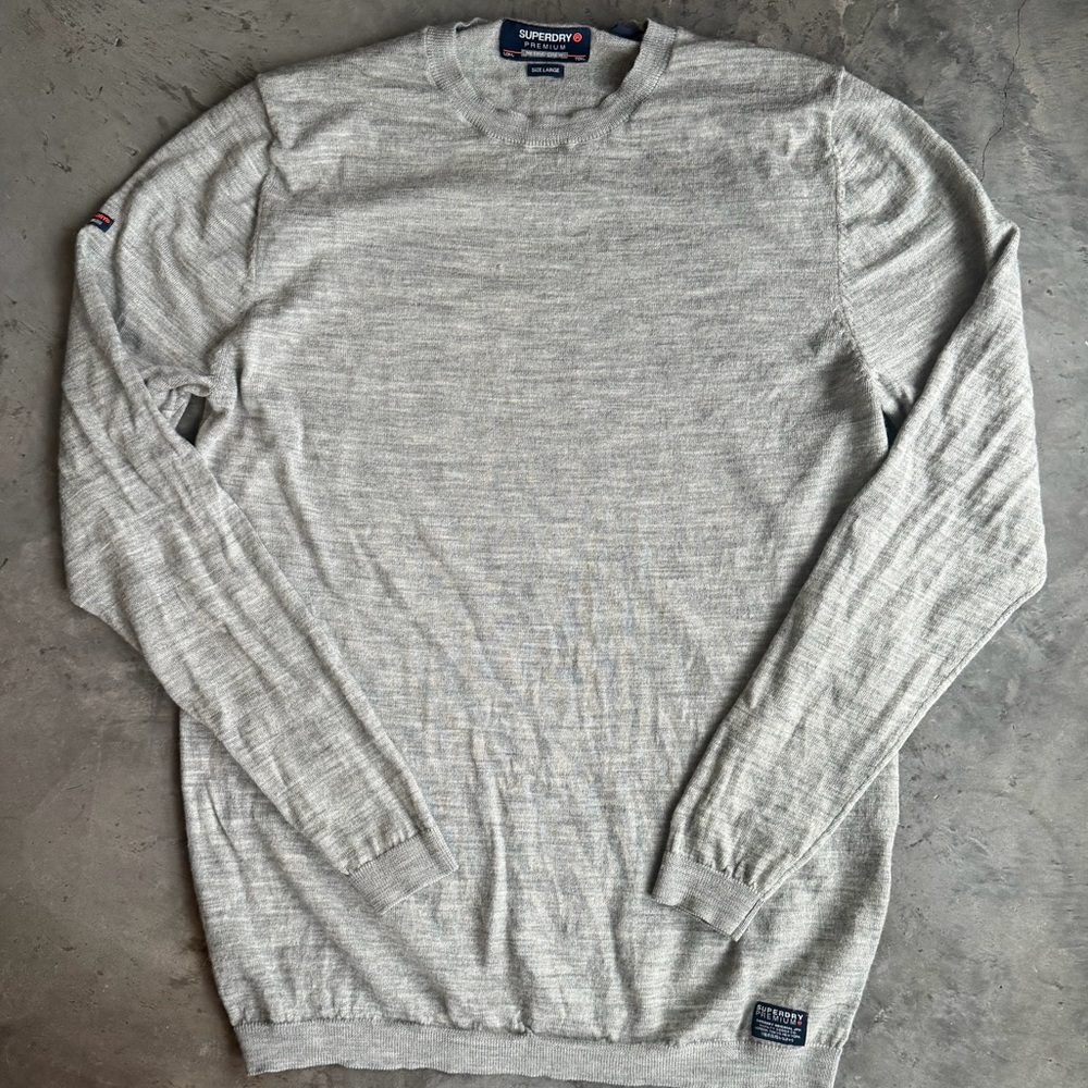 Super dry Men’s Merino Wool Sweater Size L